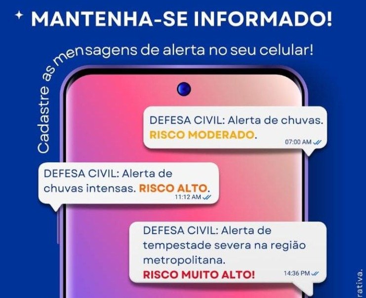 Defesa Civil Estadual reforça sistema de alertas com aumento das chuvas no estado